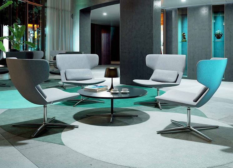 Flexi Lounge Möbel im Büro Empfang