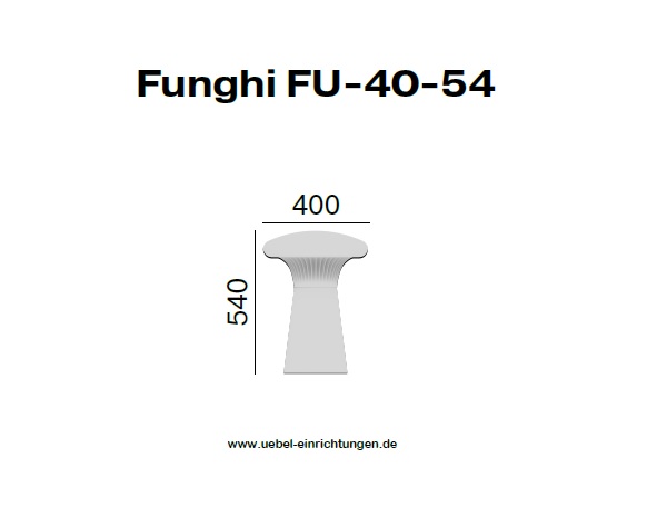 Bürohocker Funghi Abmessungen