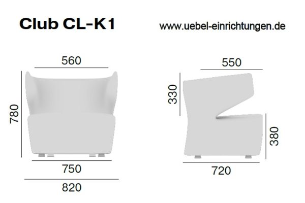 Club Möbel Abmessungen