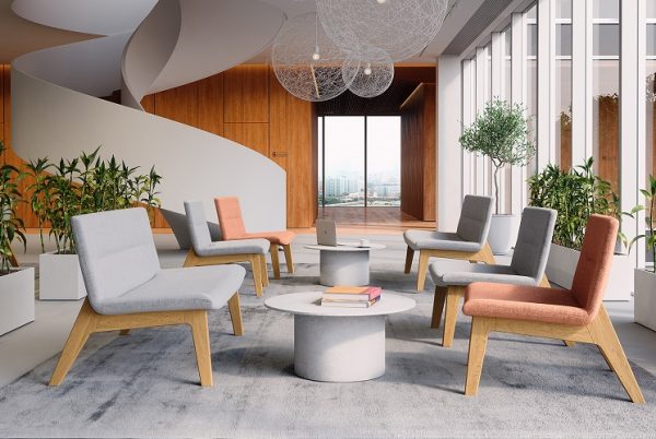 Oslo Office Lounge Sitzgruppe mit Holzgestell