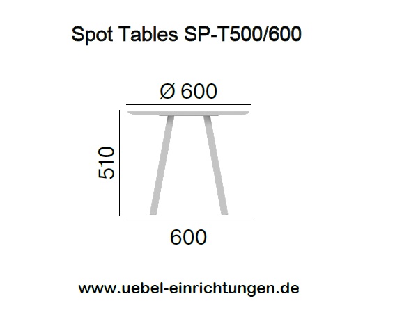 spot tables abmessungen
